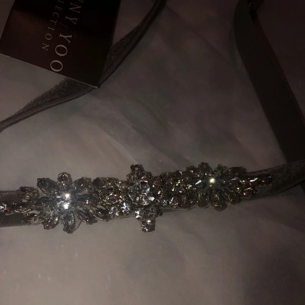 Jenny woo crystal bridal sash belt XL